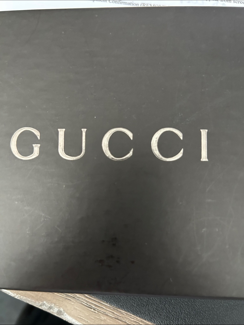 NEW Gucci Leather & Canvas Long Black Wallet - Picture 1 of 8